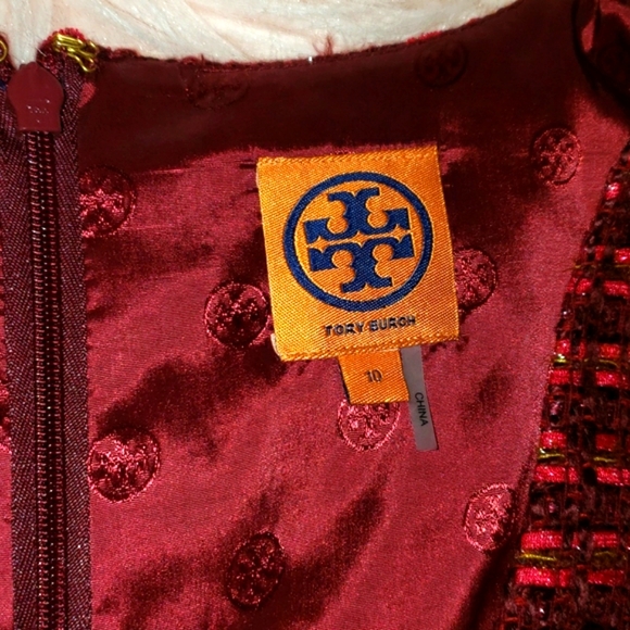 Tory Burch plum tweed dress - Picture 5 of 9
